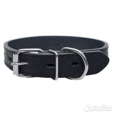 Yami Yami амуниция Ошейник кожаный черный Бэйз 2 с