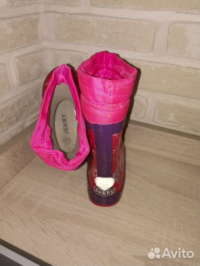 Резиновые сапоги на девочку 22 размер