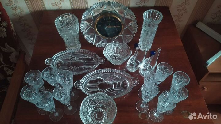 Набор столовой посуды хрусталь СССР