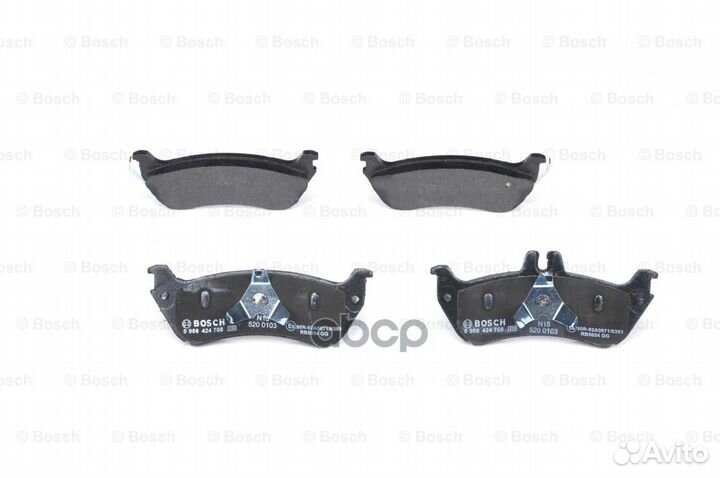 Колодки тормозные дисковые зад 0986424708 B