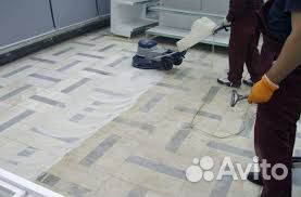 Чистка (размывка) пола, линолеума, мрамора, кафеля