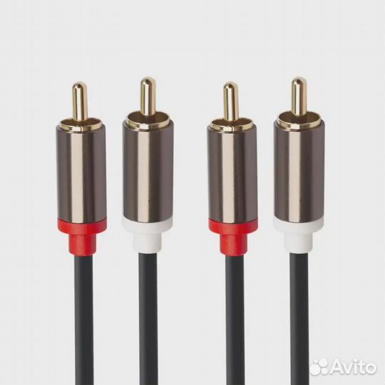 Кабель 2RCA на 2 RCA межблочный 1 м