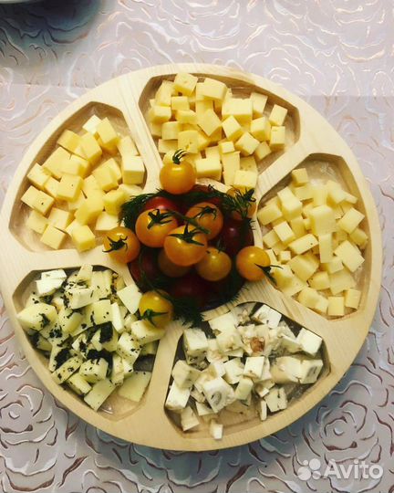 Менажница, посуда из дерева