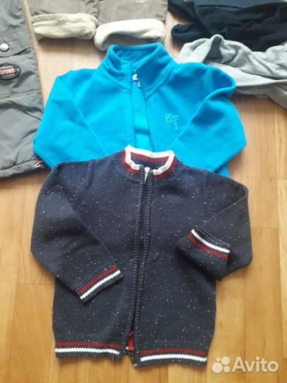Пакет теплых вещей на мальчика р.86-92
