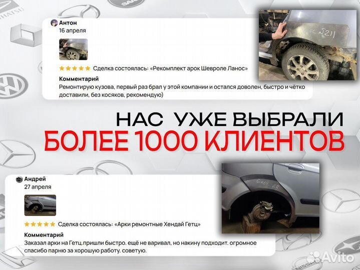 Ремонтные пороги на Daewoo Nexia