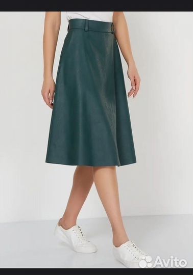 Юбка из эко кожи