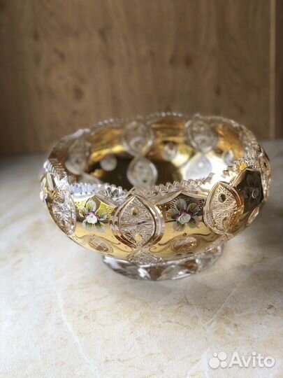 Ваза для фруктов богемия