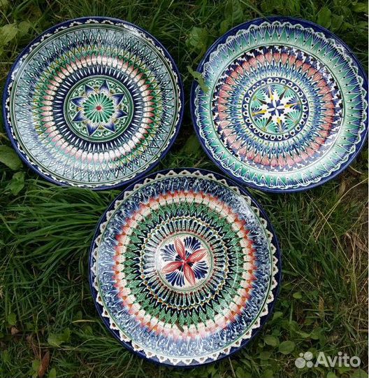 Блюдо Ляган 42см Риштанская керамика