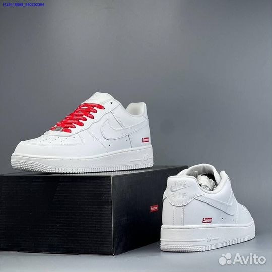 Кроссовки Nike Air Force 1 Low & Supreme (Арт.85880)