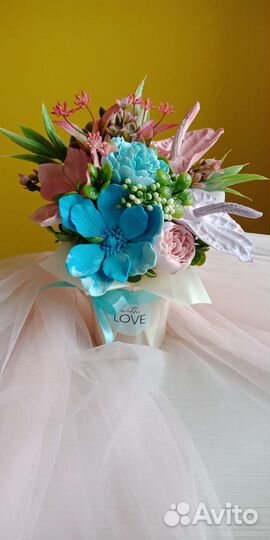 Букет цветов из мыла