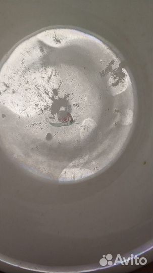 Старая китайская чашка с петухами