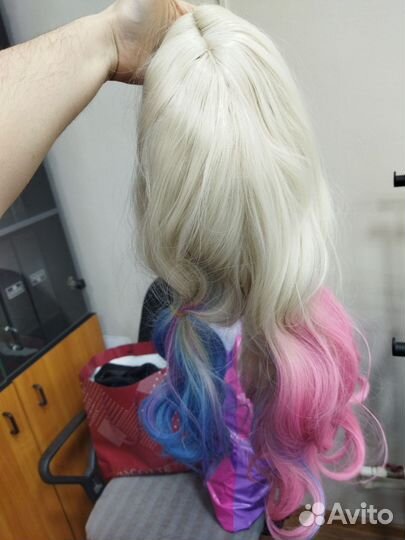 Парик блонд для Харли Квинн