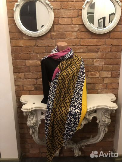 Платок,пашмина,шарф- fendi Фенди»