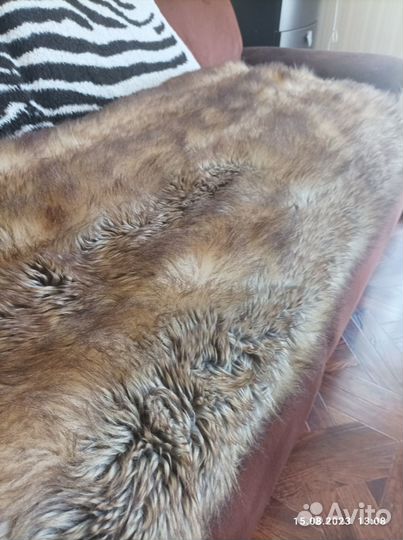 Покрывало из искусственного меха (волк)