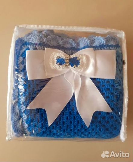 Плед детский вязаный