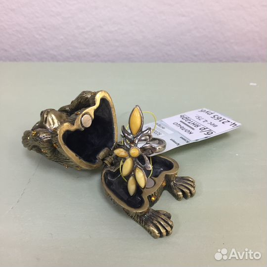 Шкатулка обезьянка фаберже