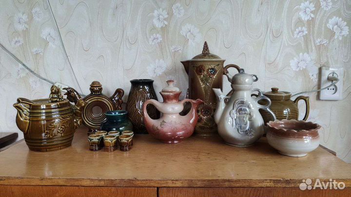 Керамическая посуда для декора