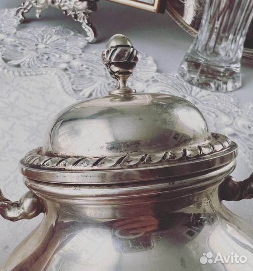 Сахарница из серебра