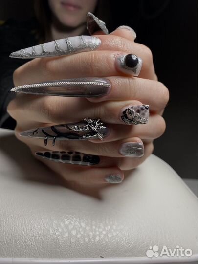 Маникюр наращивание