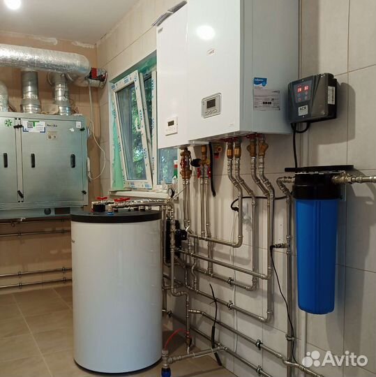 Водяной теплый пол, монтаж отопления, сантехник