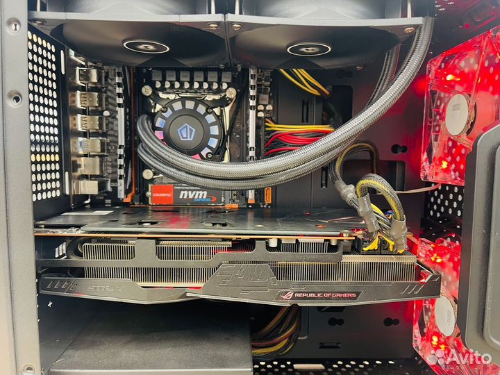 Игровой пк E5 2650V4/16gb/RX5600xt/256nvme