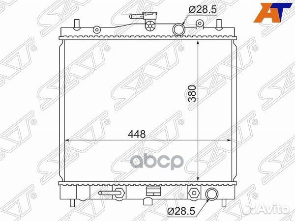 Радиатор Nissan March 02-10 / Note 05-13 / Tiid