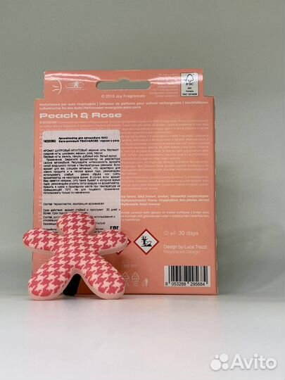 Автопарфюм MR&MRS niki Barocco peach&rose