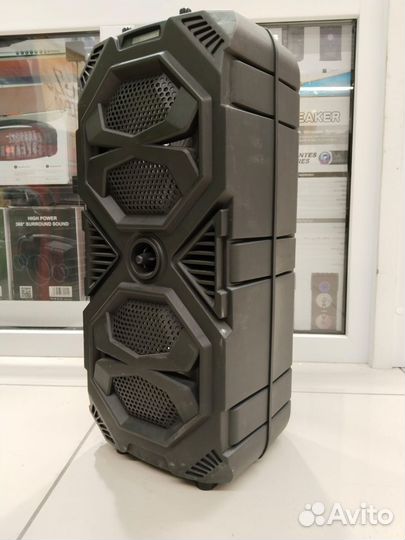 Колонка bluetooth большая с караоке ZQS-8212