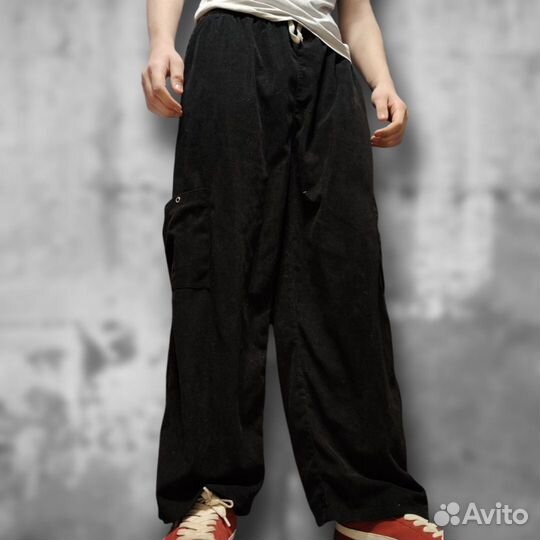 Брюки черные широкие
