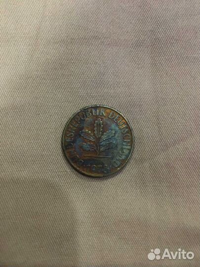 Монета 10 пфеннигов 1978 D Германия - фрг