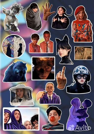 Наклейки «Wednesday»