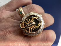 Мужской золотой перстень 35 гр с бриллиантами