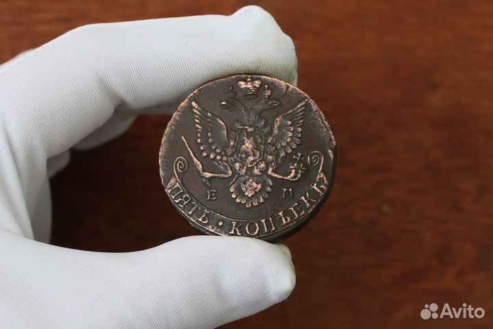 5 Копеек 1782 г. Екатерина 2 в Твери
