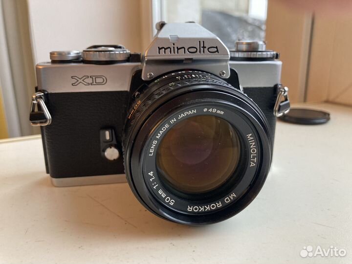 Фотоаппарат плёночный Minolta XD + Rokkor 50 1.4