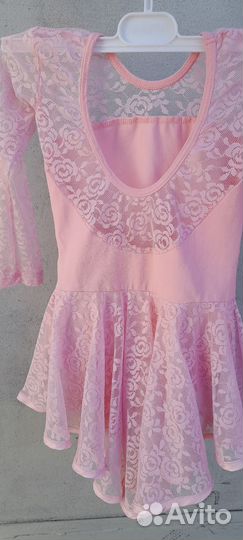 Купальник гимнастический розовый 104-110 рост