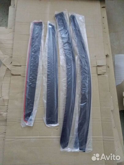 Дефлекторы боковых окон Kia Rio hb -17