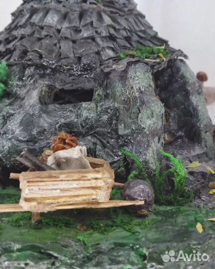 Ночник домик. Ручная работа