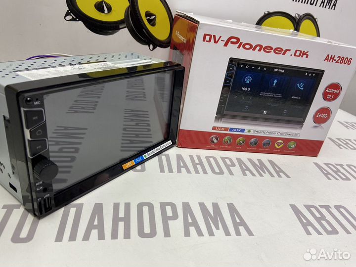 Магнитола на Андроид 2 din PioneerOK 2806 2-16гб
