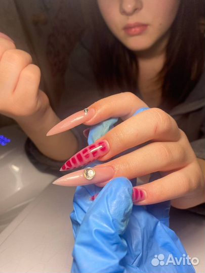 Маникюр, наращивание,коррекция нарощенных