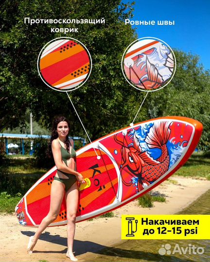 Sup-Доска для вейкcёрфинга Кои Funwater Original