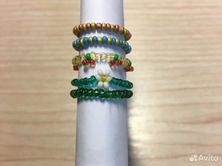 Кольца из бисера на заказ