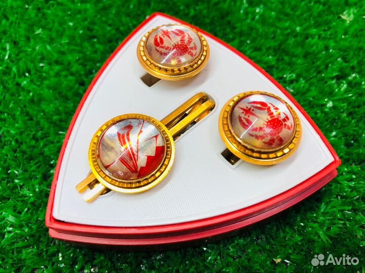 Z.8686 зажим для галстука + запонки