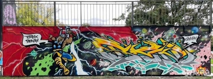 Граффити. роспись стен. граффити оформление