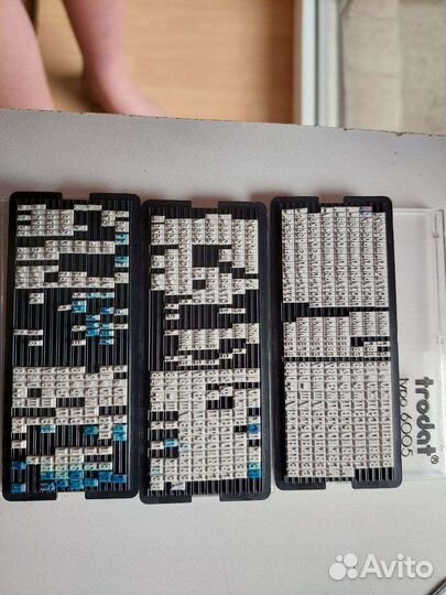 Касса букв и цифр для штампов trodat и colop