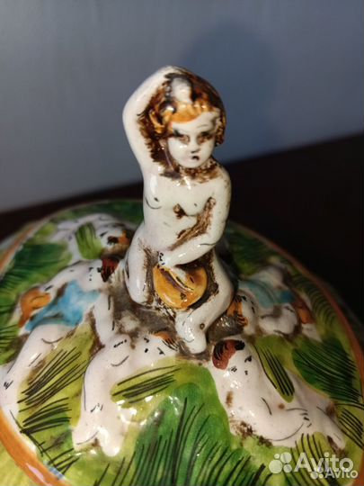 Сахарница фарфоровая Каподимонте Италия