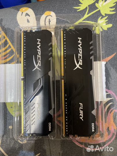 Оперативная память Kingston HyperX fury Black RGB