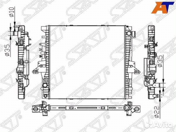 Радиатор land rover discovery