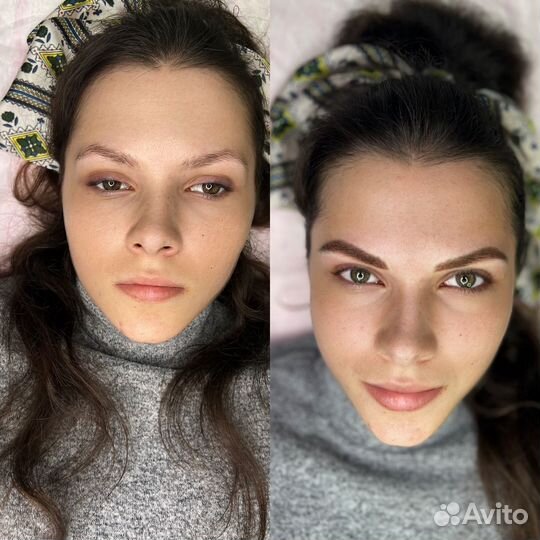 Перманентный макияж бровей