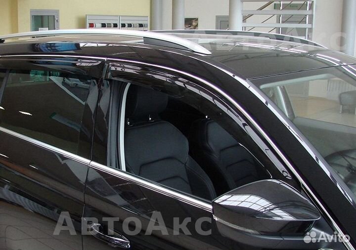 Дефлекторы окон на Skoda Kodiaq 2016-2024 (Кодиак)