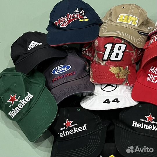 Кепки Y2K Nike Adidas Nascar